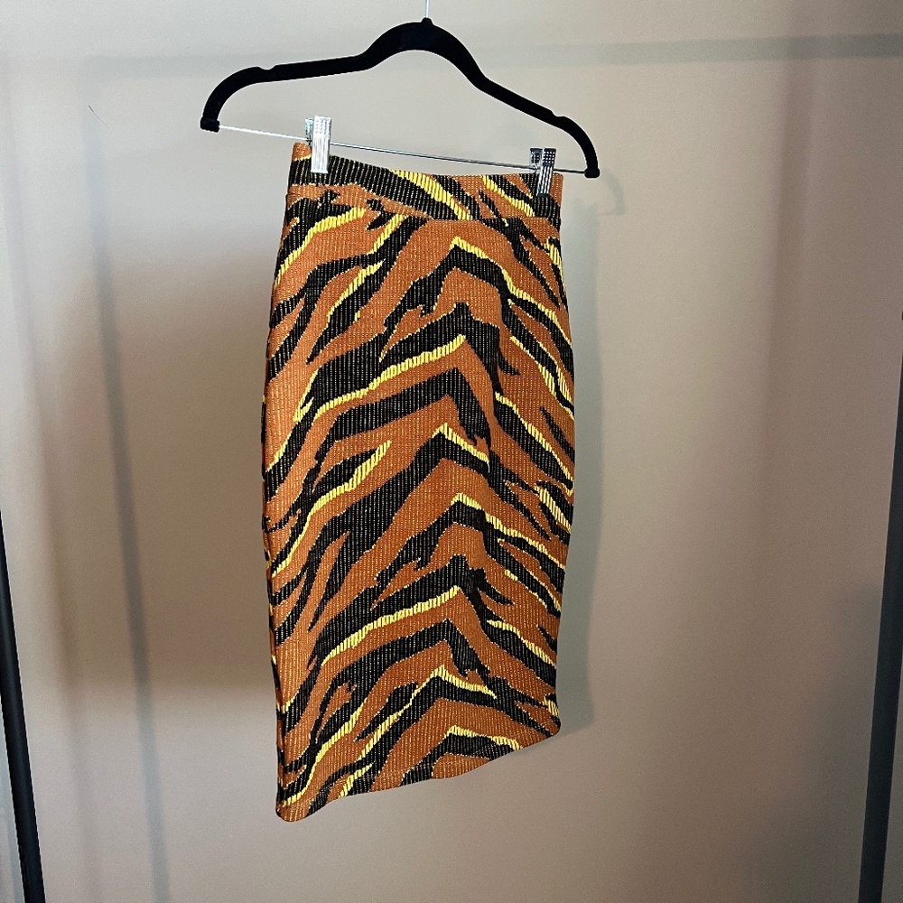 Free People Animal Print Skirt